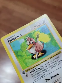 MP Farfetch'd 27/102 Base Set 1st Edition Shadowless, 1999 WOTC Vintage Pokemon - Image 3
