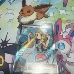 Lillie’s Determination 169/132 Full Art Trainer Pokemon TCG Mega Evolution NM - Image 2