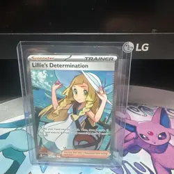 Lillie’s Determination 169/132 Full Art Trainer Pokemon TCG Mega Evolution NM - Image 3