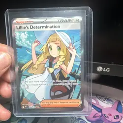 Lillie’s Determination 169/132 Full Art Trainer Pokemon TCG Mega Evolution NM - Image 4