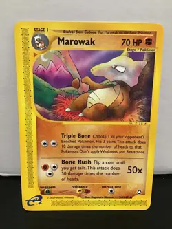 Marowak 54/147 Pokemon Aquapolis Uncommon - Image 1