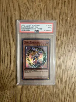 YUGIOH PSA 9 2022 Dark Magician Girl LDS3-EN082 Ultra Rare 1st RED - Image 1