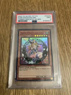 YUGIOH PSA 9 2022 Dark Magician Girl LDS3-EN082 Ultra Rare 1st RED - Image 2