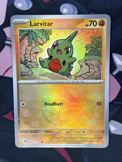 2025 Pokemon TCG Prismatic Evolutions - Larvitar (Master Ball) #47/131 - NM - Image 1