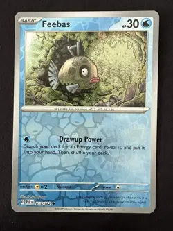 POKEMON TCG FEEBAS 035/182 PARADOX RIFT REVERSE HOLO ENGLISH - Image 1