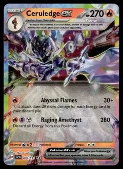 2024 Scarlet & Violet Series - Surging Sparks Ceruledge ex Double Rare #36 - Image 1
