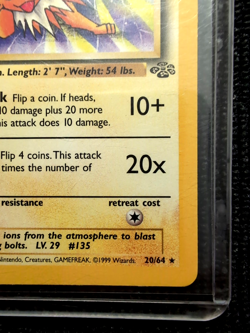 Pokemon TCG Jolteon 20/64 Jungle Non-Holo Unlimited Rare Vintage LP - Image 5