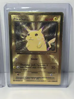 All 3 Metal Pikachu Celebrations, Pokemon Promos Gold Pikachu, Gold Poke Ball ￼￼ - Image 2