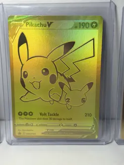 All 3 Metal Pikachu Celebrations, Pokemon Promos Gold Pikachu, Gold Poke Ball ￼￼ - Image 4
