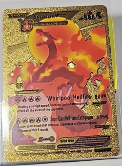Pokemon TCG Charizard VSTAR Gold Foil Full Art SWSH262 *Fan Art* - Image 1
