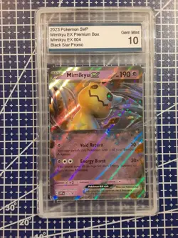 Mimikyu EX 004 Black Star Promo Scarlett and Violet 2023 Pokemon Gem Mint 10 - Image 1