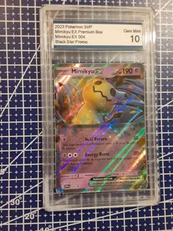 Mimikyu EX 004 Black Star Promo Scarlett and Violet 2023 Pokemon Gem Mint 10 - Image 2