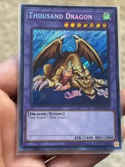 Yu-Gi-Oh! Thousand Dragon MRD-EN143 Secret Rare 25th Anniversary Metal Raiders - Image 1