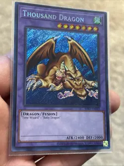 Yu-Gi-Oh! Thousand Dragon MRD-EN143 Secret Rare 25th Anniversary Metal Raiders - Image 2
