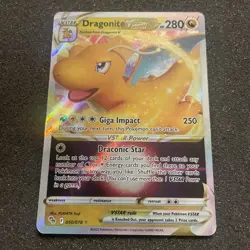 Dragonite VSTAR 050/078 Ultra Rare Pokemon GO Pokemon Card Mint - Image 1