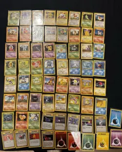 Pokemon Base Set Lot Of 66 Cards (1999) - No Duplicates WOTC Vintage - Image 1