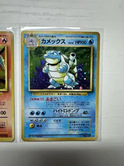 Charizard Blastoise Venusaur Holo Set 3 Cards Japanese Base Set Pokemon Vintage - Image 4