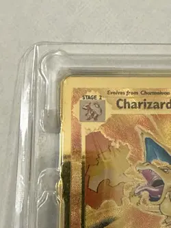 SEALED Pokemon Celebrations Charizard Gold Metal Card Premium #4/102 - Image 4