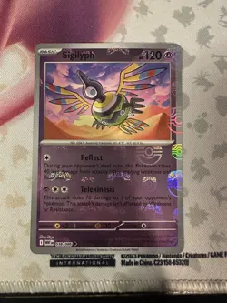 Sigilyph English Master Ball Pattern Holo Card 038/086 Sv11w: White Flare - Image 1