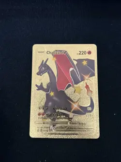 Pokemon TCG Champion's Path Charizard v 079/073 Shining Gold Card - Image 1