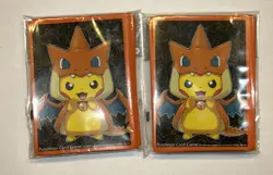 64X Mega Tokyo's Pikachu Card Sleeves Deck Sheeld Pikazard Pokemon Center 2015 - Image 2