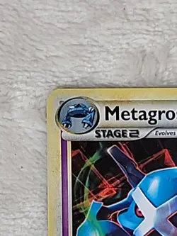 Metagross Holo Rare 4/95 Unleashed Pokemon TCG Card Psychic Type MP - Image 3