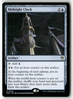 Midnight Clock Commander: Aetherdrift NM MAGIC MTG - Image 1