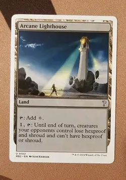 MTG Arcane Lighthouse (White Border) x1 NM from Mystery Booster 2 - Image 1