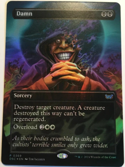 Damn - Borderless Foil Promo 0369 DSC MYTHIC RARE MtG TCG Card - Image 1