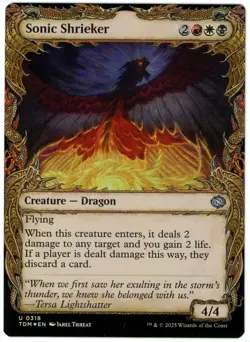 Sonic Shrieker (Showcase) Foil - 0318 - Tarkir Dragonstorm - MTG - NM/M - Image 1