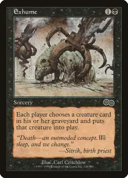 MTG Exhume Urza's Saga 134/335 Regular Common - Image 1