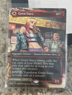 Gwen Stacy - 0202 - NM Borderless - Marvel's Spider-Man - MTG Hard Case - Image 1