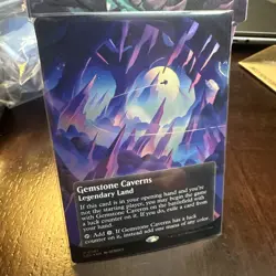 Gemstone Caverns (0061) (Borderless) (Foil) Edge of Eternities: Stellar Sights - Image 2