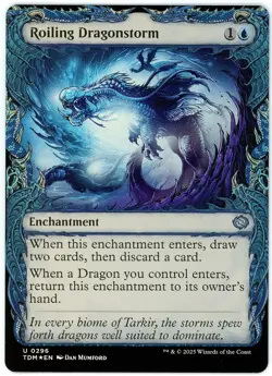 Roiling Dragonstorm (Showcase) Foil - 0296 - Tarkir Dragonstorm - MTG - NM/M - Image 1