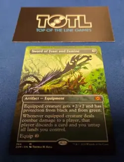 Sword of Feast and Famine (Borderless) Double Masters MTG Non-Foil - Image 1
