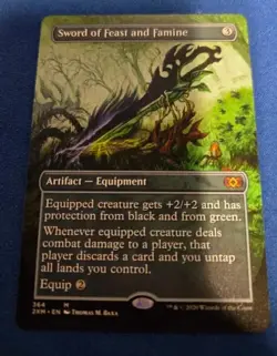 Sword of Feast and Famine (Borderless) Double Masters MTG Non-Foil - Image 2