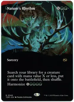 Nature's Rhythm (Borderless) - 0349 - Tarkir Dragonstorm - NM/M - Image 1