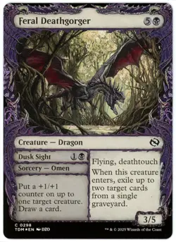 Feral Deathgorger (Showcase) Foil - 0298 - Tarkir Dragonstorm - MTG - NM/M - Image 1