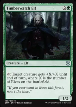 MTG - Timberwatch Elf - Eternal Masters - NM, English Magic FLAT RATE SHIP - Image 1