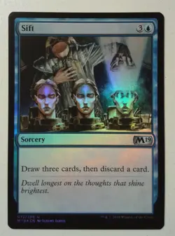 Sift *FOIL Uncommon* Magic MtG x1 Core 2019 M19 - Image 1