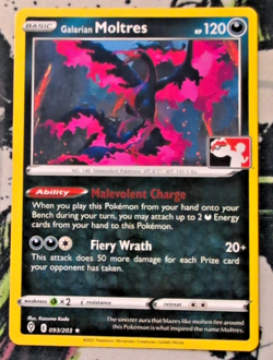 Galarian Moltres 093/203 Pokemon Play! Prize Pack Series 1/2 - Image 1