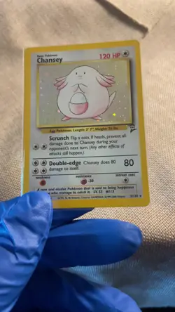 Pokemon TCG Chansey Holo 31/130 Base Set 2 Near Mint Never Played NM Vintage - Image 2