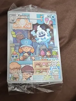 Vanillish 190/182 Pokemon TCG Holiday 2025 Snowflake Stamp Promo SEALED - Image 1