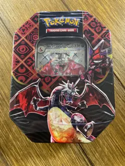 Pokemon TCG Charizard Scarlet & Violet Paldean Fates Tin (SEALED!) - Image 1