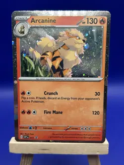 Arcanine - 011 Black Star Promo - Holo Rare - NM - Pokemon TCG HD SWIRL 🌀 - Image 2