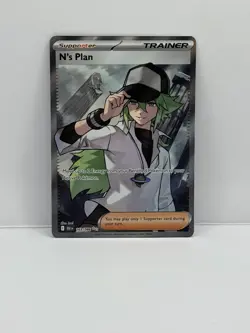 N's Plan 163/086 Ultra Rare Pokemon Black Bolt English Pack Fresh MINT - Image 1