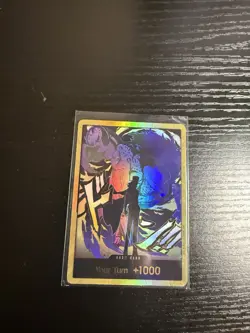 DON!! Rob Lucci Premium Booster Card Gold Frame PRB-02 - Image 1