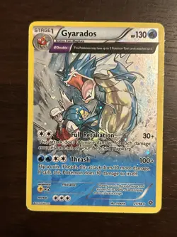 Gyarados 21/98 Cosmos Holo Pokemon Card 2015 Ancient Origins MP - Image 1