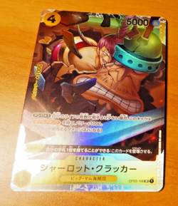 ONE PIECE JAPANESE CARD SUPER RARE HOLO GAME CARTE OP03-108 Charlotte MINT - Image 1