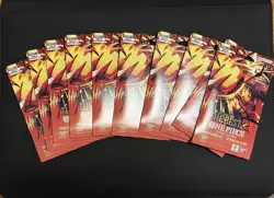 10x One Piece Card Game Premium Booster Pack English Op TCG PRB02 Sleeved Pack - Image 1